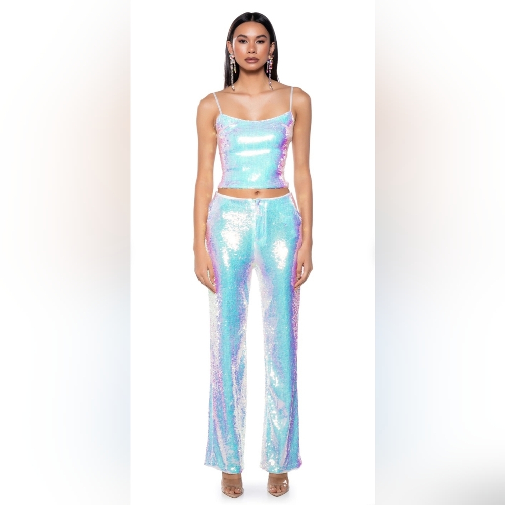 Irresistible Girl Sequin Pant Set